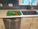 NEW Black and Tan Puppy Cut Yorkshire Terrier St. Patrick's Day Dish Drying Mat Absorbent Dish Drying Mat Pad for Kitchen Counter Dish Drainer Mat for