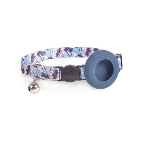 For Airtag Tracker Protective Case Cat Dog Collar (Type: Pet supplies, Color: Black Night Beach)